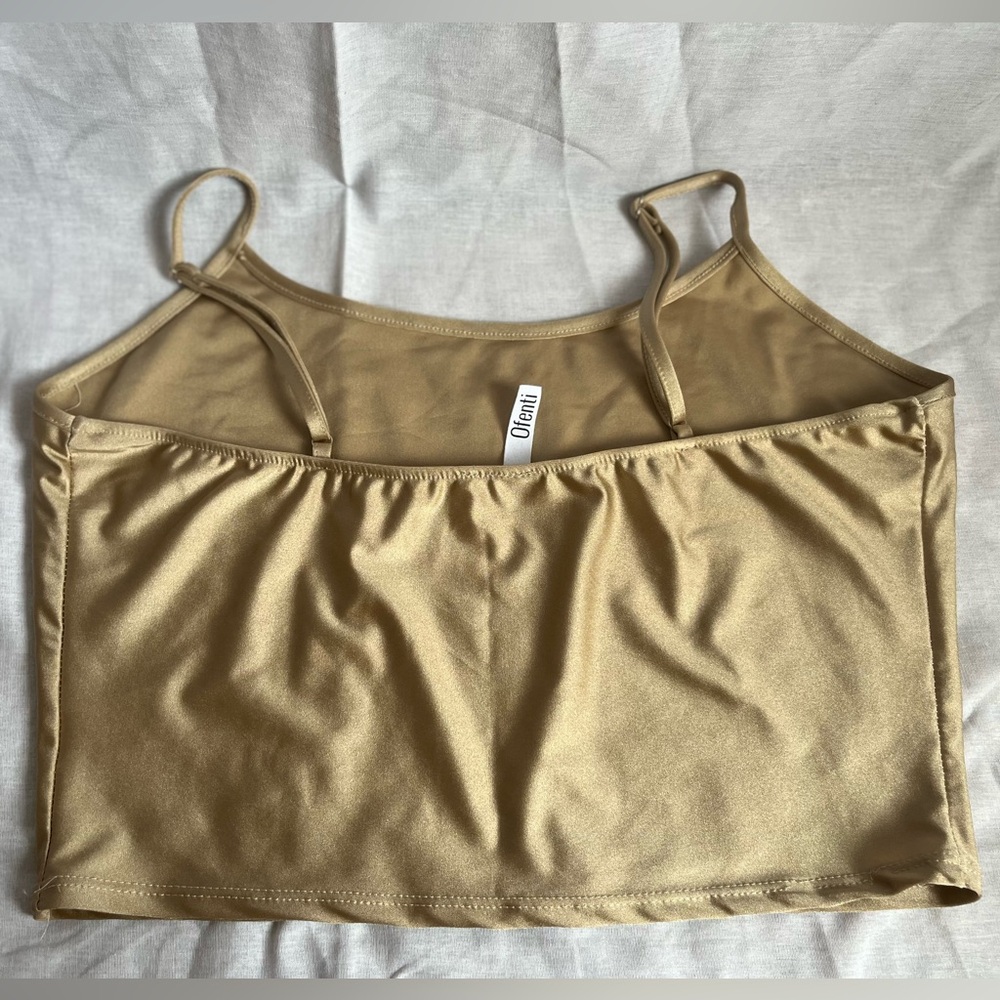Amazon Nude Gold cropped cami